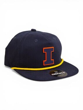Illinois Fighting Illini Navy 3D Classic Rope Hat- Navy/ Gold